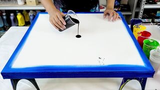 My favorite methods for pouring acrylic that only require paint and water!