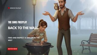 The Sims FreePlay - Back To The Wall: Find And Inspect A Griller In The Mist