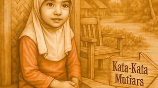 Wanita cantik sefang bercerita