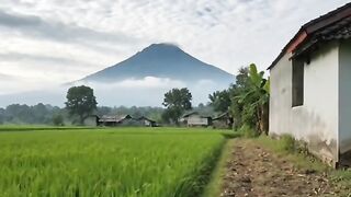 the silence of the rice fields and mountains
