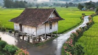 the atmosphere after the rain is calming