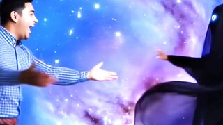 Dancing with a female ghost in zero gravity