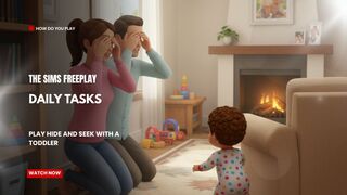 The Sims FreePlay - Daily Tasks: Play Hide And Seek With A Toddler