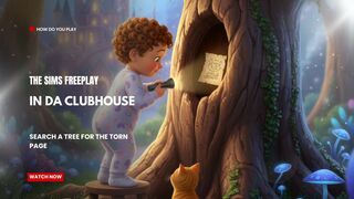 The Sims FreePlay - In Da Clubhouse: Search A Tree For The Torn Page
