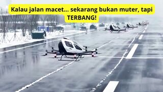China Luncurkan Drone Taksi Udara! Macet? Tinggal Terbang!