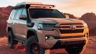 Modified Land Cruiser Dominating the Desert ????️????