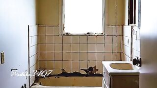 Ugly Bathroom to Brutalist Spa Oasis! ???? Raw Luxury Glow-Up 2026 ???? Timelapse #shortsfeed
