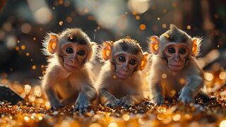The cutest baby monkeys I've ever seen - in stunning 4K resolution