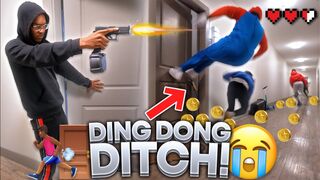 EXTREME DING DONG DITCH PART 5 COLLEGE EDITION GONE WRONG