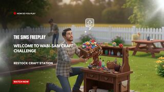 The Sims FreePlay - Welcome To Wabi-Sabi Craft Challenge: Restock Craft Station