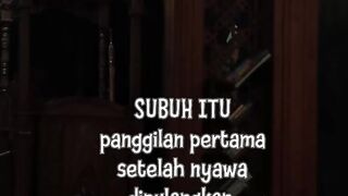 Menjaga subuh adalah tanda iman dewasa.