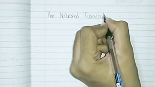 Hand writing video tutorial