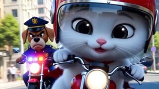 Funny Cat Outsmarts Police Chase