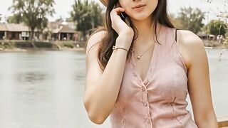 Wanita cantik menyanyi