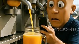 He was use to make an orange juice