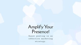 Guest Posting opportunities