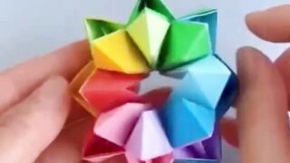 A Sheet of Paper Becomes an Octagonal Star? Look at the Folds!