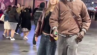 Beautiful woman prank video