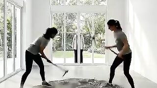 THIS FLOOR IS INSANE ???? Pink Epoxy Stone Floor with Endless Hole