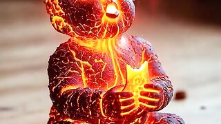 Asmr baby eating lava