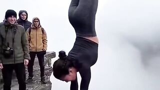 When courage becomes art in the air