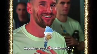 Argentina squad 2026 world cup ☠️????