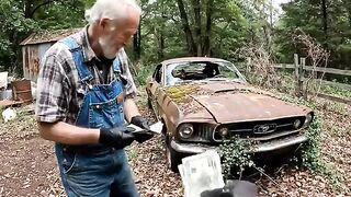 Grandpa sold me his rusted ford  mustang eleanor 1967  for $800...restored it