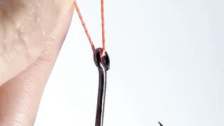 Fast Fishing Line Tie! 5 Seconds Done, Fish Won't Have Time to Escape