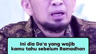 Doa Sebelum Ramadhan