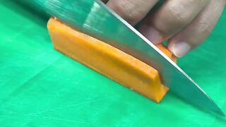 Chef cutting the carrot.