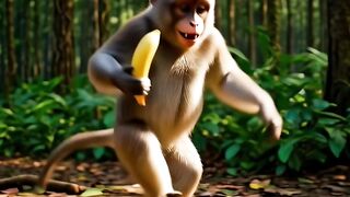 Monkey Searching for Bananas in the Forest