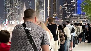 Dubai Burj khalifa view in night