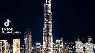 Dubai Burj khalifa view in night