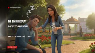 The Sims FreePlay - Back To The Wall: Try To Wake Kewl Tones