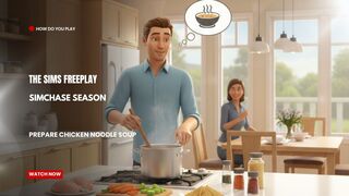 The Sims FreePlay - SimChase Season: Prepare Chicken Noodle Soup
