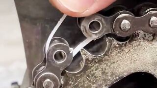 Install a Motorcycle Chain Quickly! Just Use Cable Ties