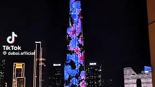 Dubai Burj khalifa view in night