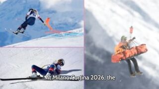 Lindsey Vonn Crashes at Winter Olympics 2026 | Horrific Fall Ends Olympic Comeback
