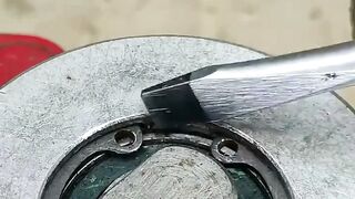 How to Remove a Snap Ring Using Only a Binder Clip Wire | Simple Workshop Trick