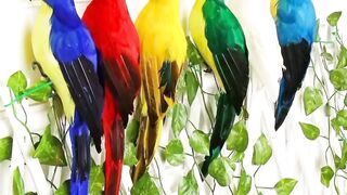 ???? ببغاء ديكوري يدوي الصنع – لمسة فنية طبيعية لتزيين الحديقة والمنزل