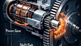 How a Car Starter Motor Works in 3D