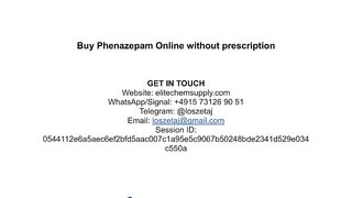 Buy Phenazepam Online without prescription