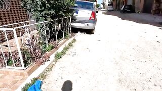The cute cat with big ears says thank you for serving food.