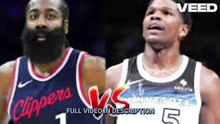 Caricature timberwolves vs clippers