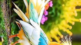 The Rainbow Bird. ????????. A Symphony of Colors!