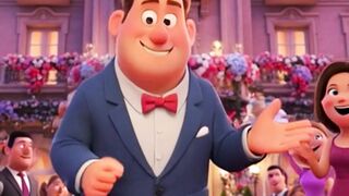The Funniest Wedding Door Trick Ending ???? Short Animation | #ai #cartoon #shorts