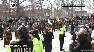 Buddhist monks conclude 15-week 'Walk for Peace' in Washington.