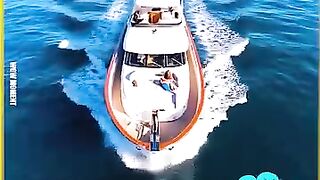 Idiots on boats caught on camera