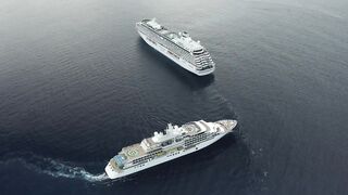 Crystal Endeavor and Crystal Serenity Meet Up in The