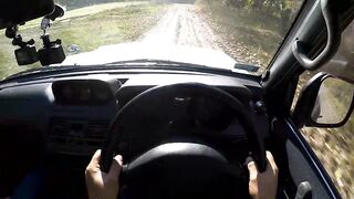 Mitsubishi Pajero Evolution (1998) POV bash, countryside